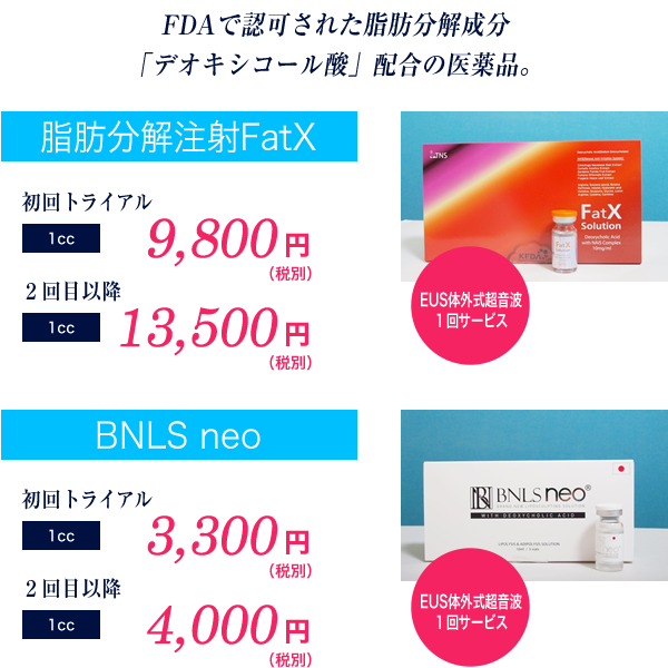 【新・痩身治療】FatX・BNLS neo